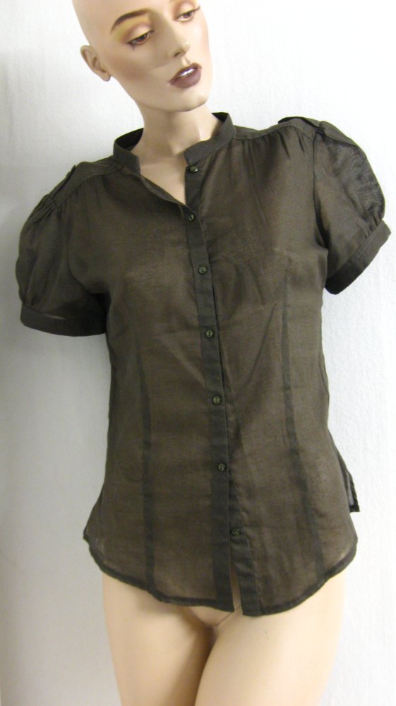 luftige Sommerbluse mit Puffärmeln