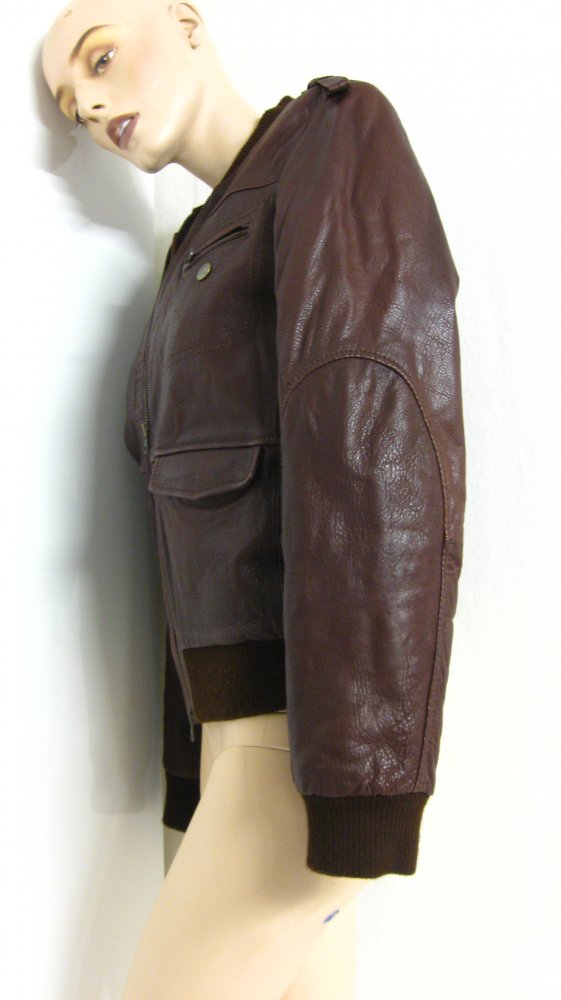 Marlboro Classics Bomber-Jacke, Lammleder, wattiert