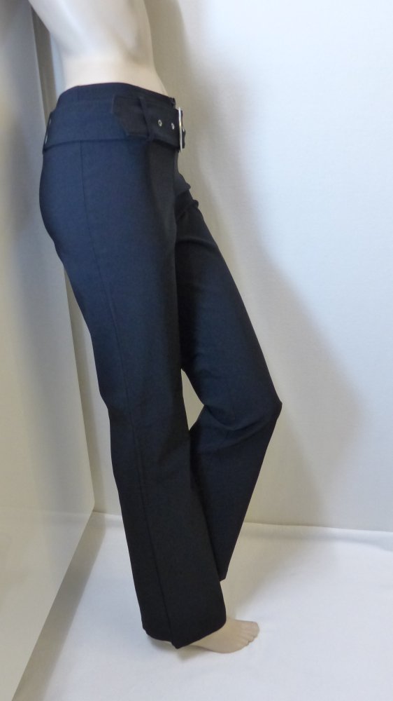 Hose mit Gürtel, stretch, 70 % Viskose