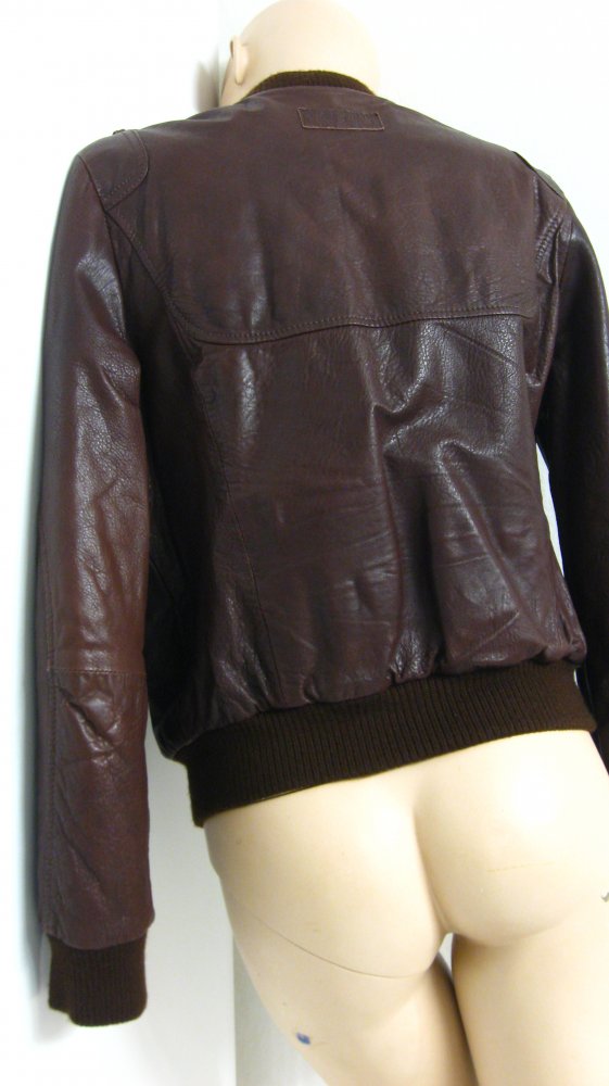 Marlboro Classics Bomber-Jacke, Lammleder, wattiert