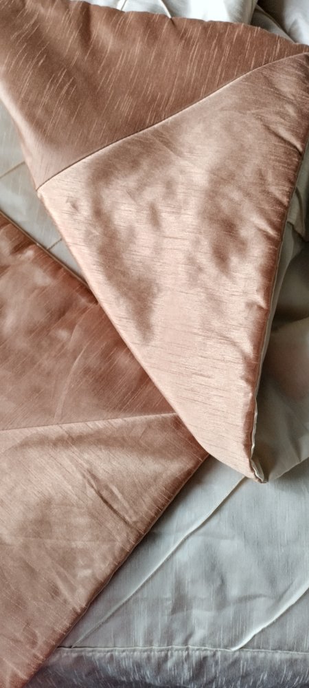 Satin Bettüberwurf, Tagesdecke für Doppel-Betten in Übergröße,, 280 x 250 cm