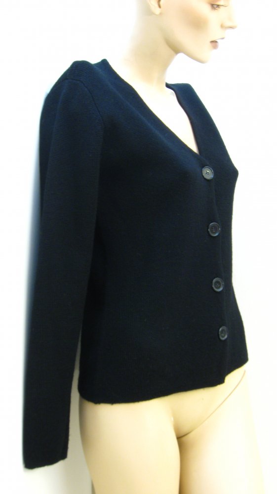 kurz Cardigan mit Kunstfell Kragen