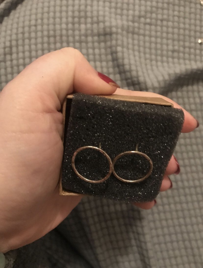 Luisa teresa Luisateresa 925 Silber Ohrringe,  gehämmert