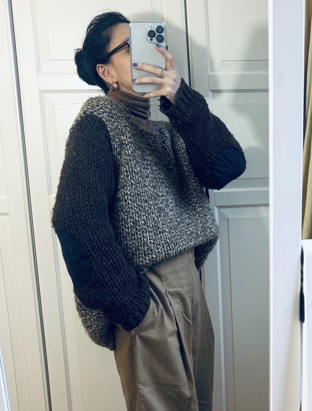 Pullover Braun Zara Größe M Wolle