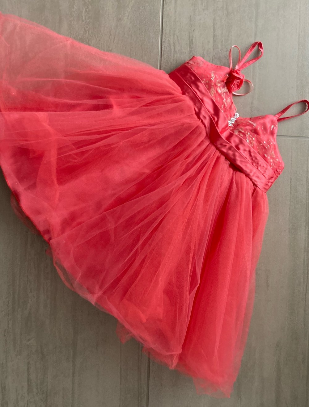 Prinzessinnen Kleid Ballkleid Besonderer Anlass Rosa Kleid 1-2 J Tüllkleid