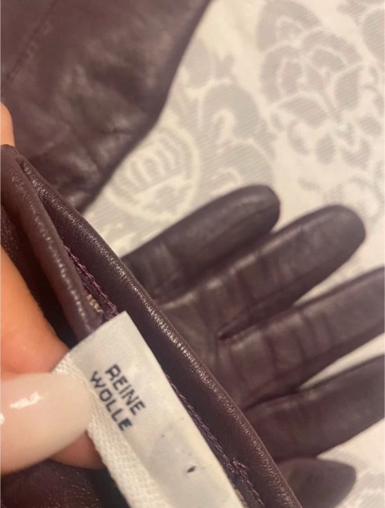 Leder Handschuhe Gr 8