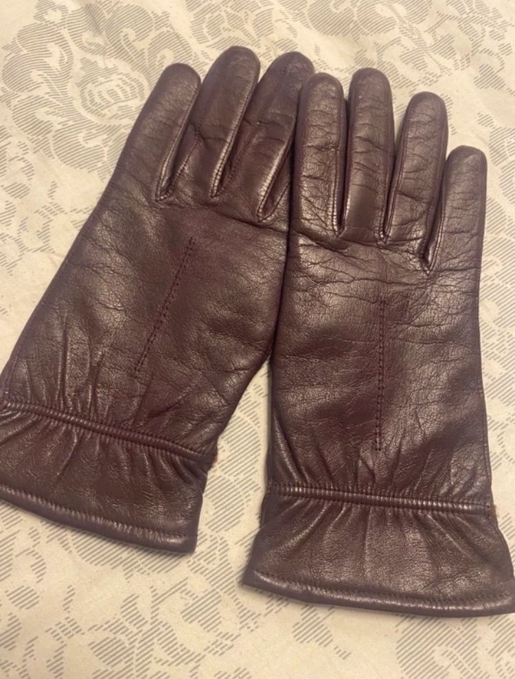 Leder Handschuhe Gr 8