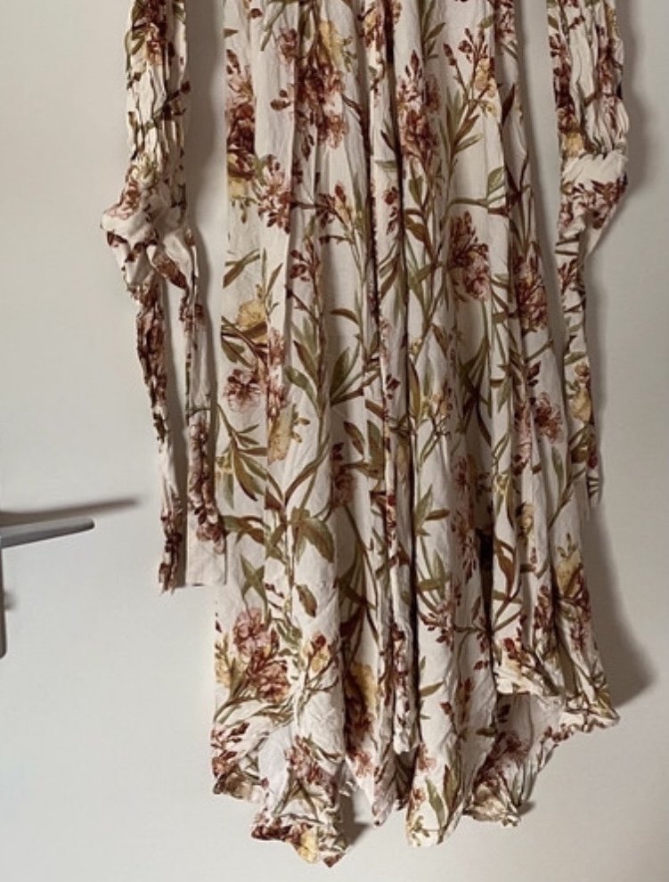 Kleid H&M Flowers Blumen Hippie Vintage Sommerkleid Maxidress Boho Grösse M