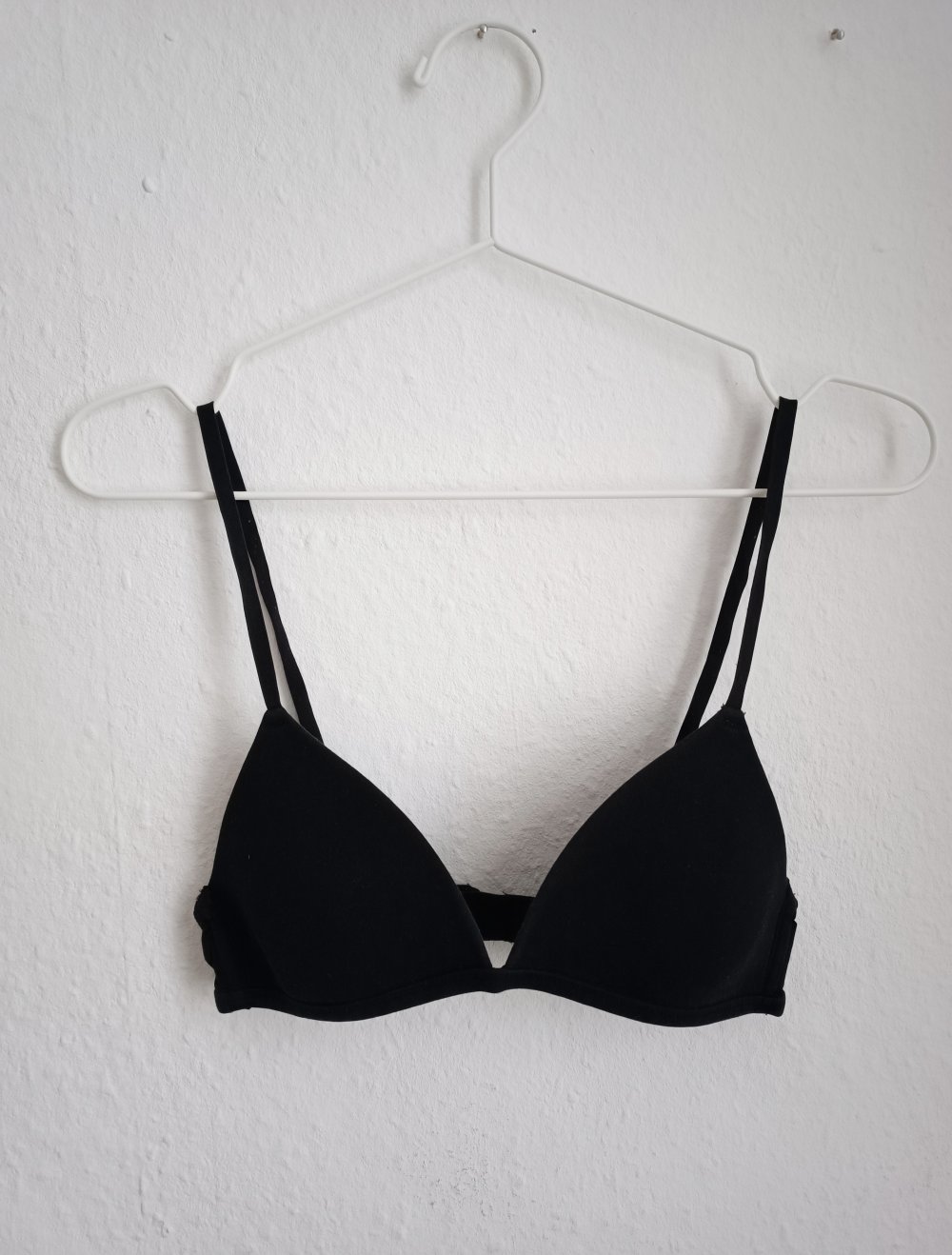 Schwarzer Baumwoll BH (Gr. 36)
