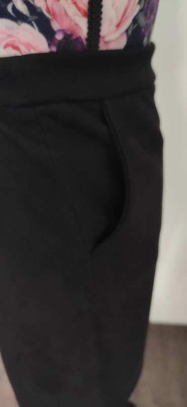 High Waist Rock in Wildlederoptik