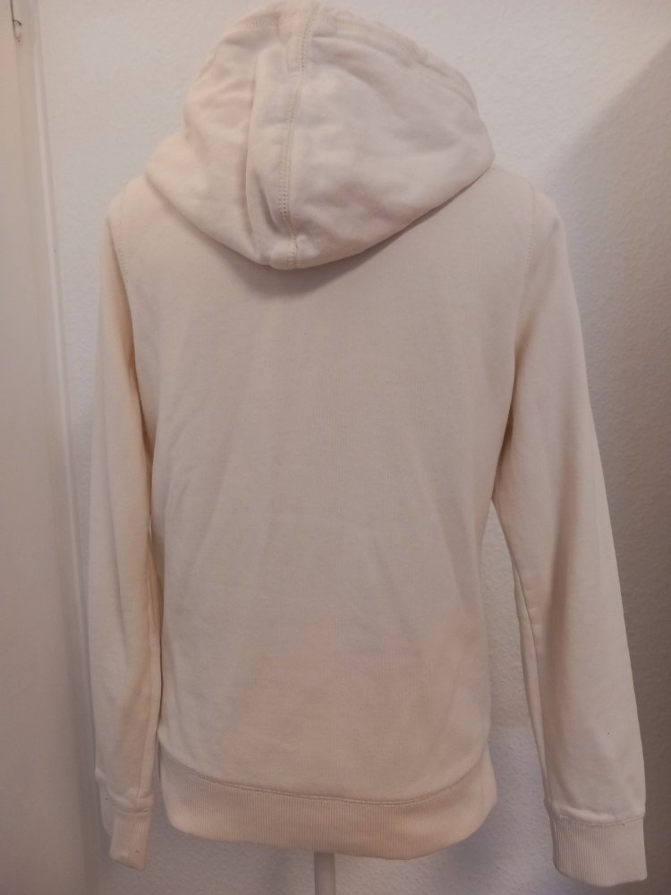 Tommy HIlfiger Kapuzen Sweatshirt Pullover Pulli Sweatter Hoodie Hoody Gr M 38 weiß blau rot black  Front Print