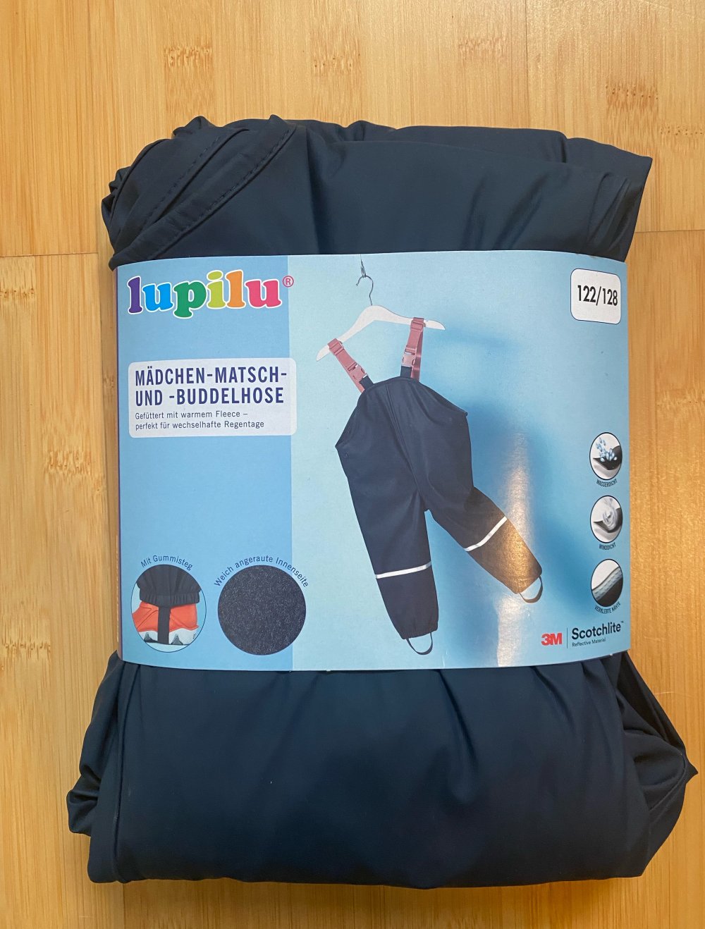 lupilu Kleinkinder Matsch- und Buddellatzhose, wasser- und winddicht