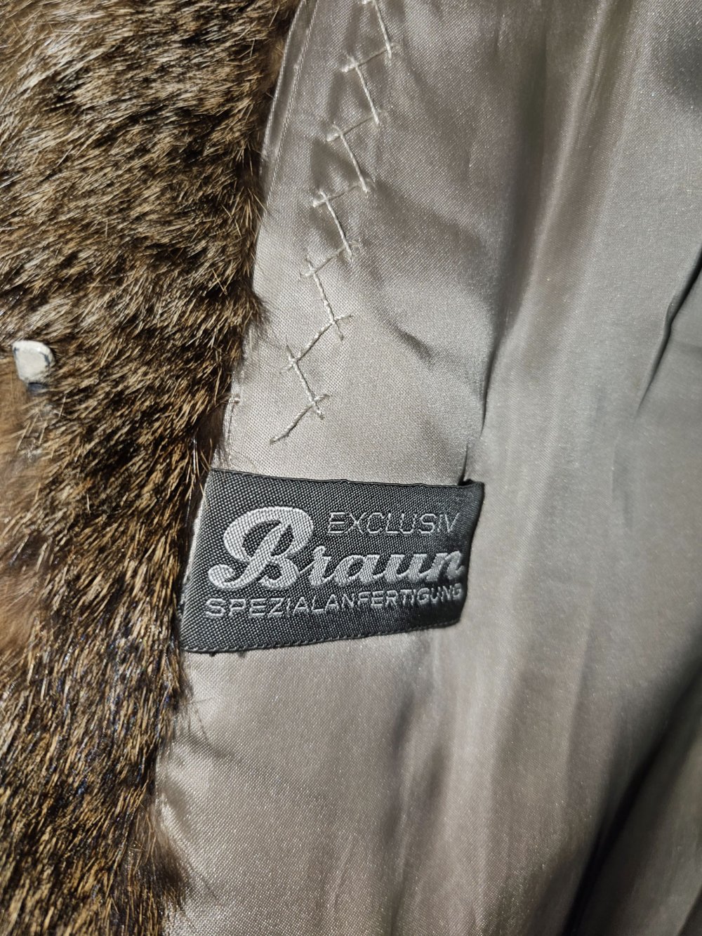 Echt Pelz Luchs-Fell Jacke Gr. XL