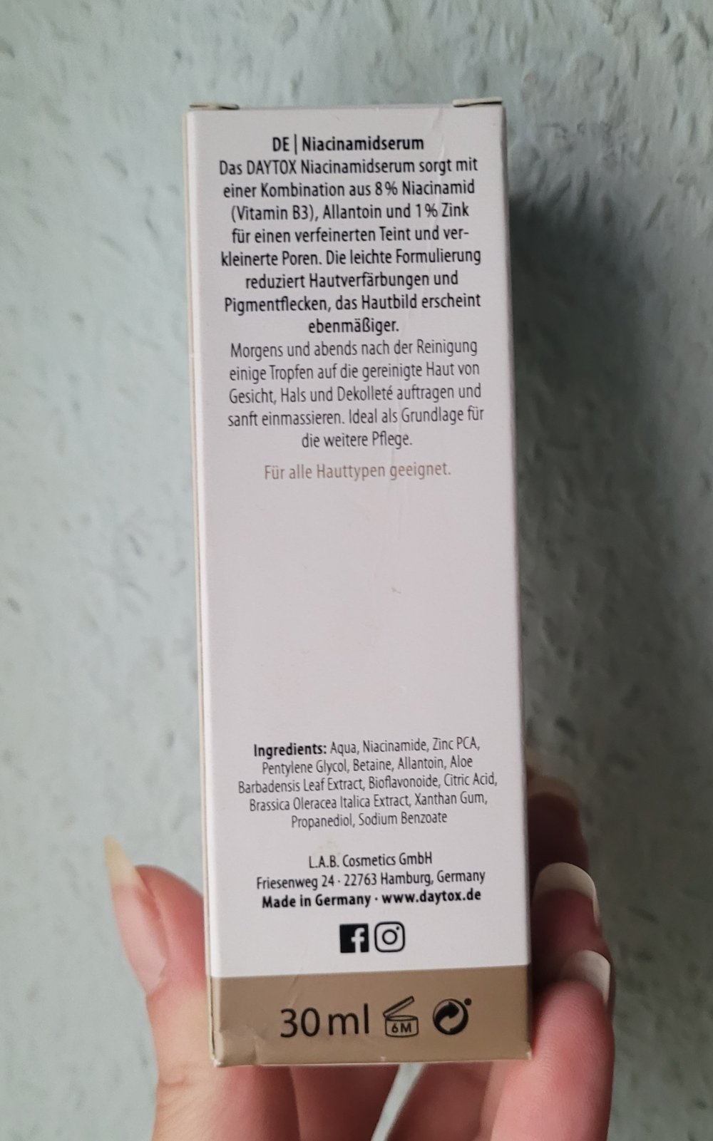 Daytox niacinamide serum