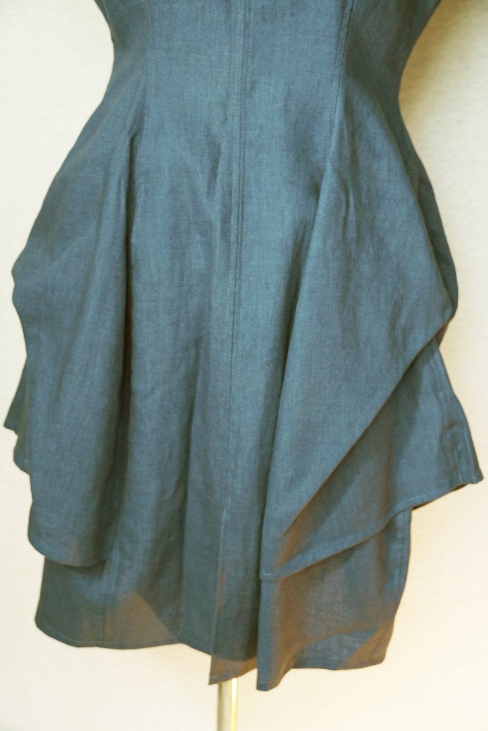 Ballonkleid Gr. 38 - 40 Wickelkleid Leinenkleid