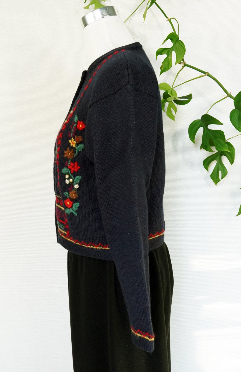 Strickjacke Gr. S Wolle Trachtenjacke Cardigan
