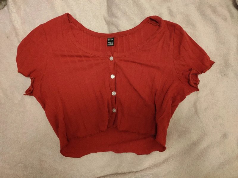 Oberteil rot cropped