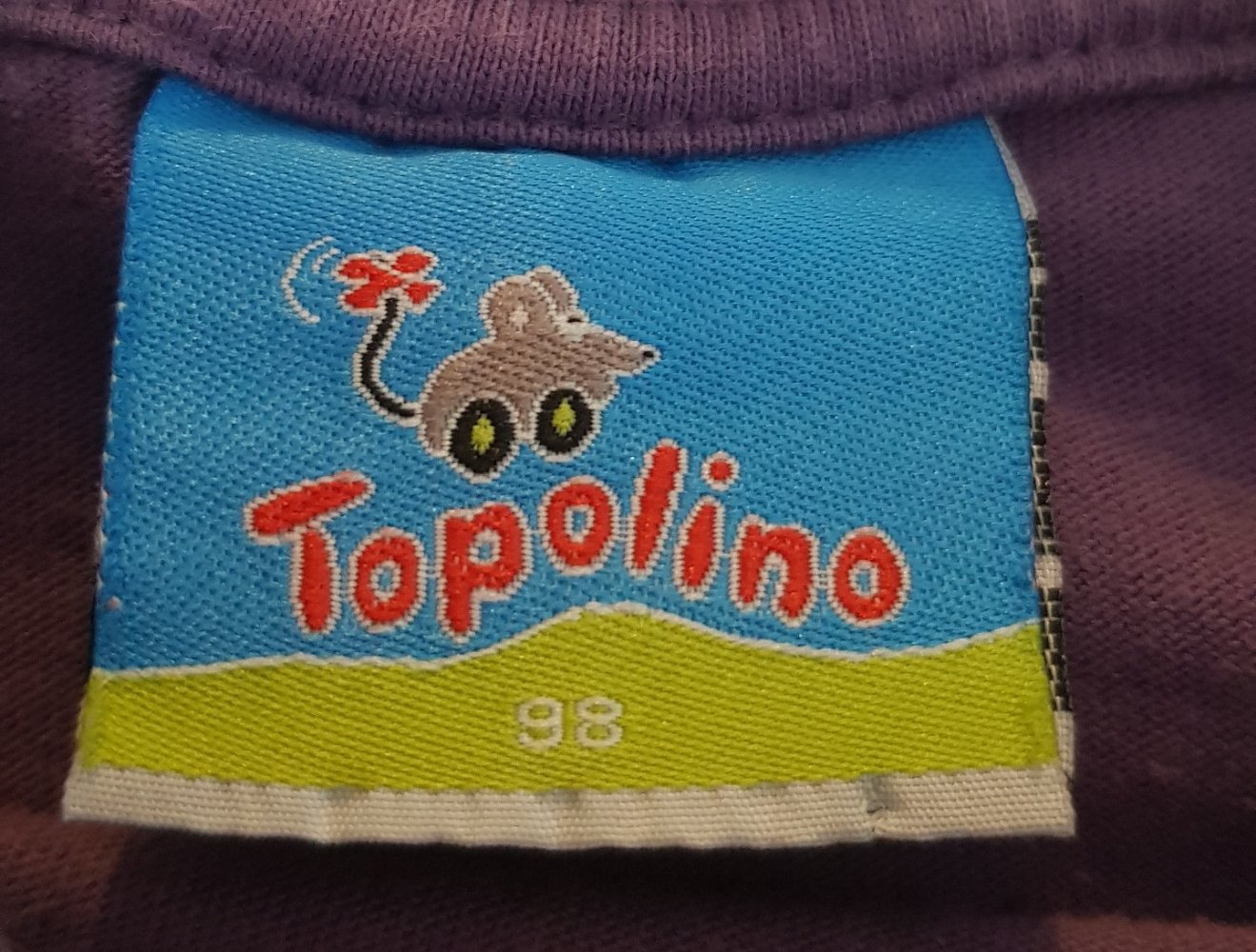 Langarmshirt Gr.98 #Topolino #grau #lila