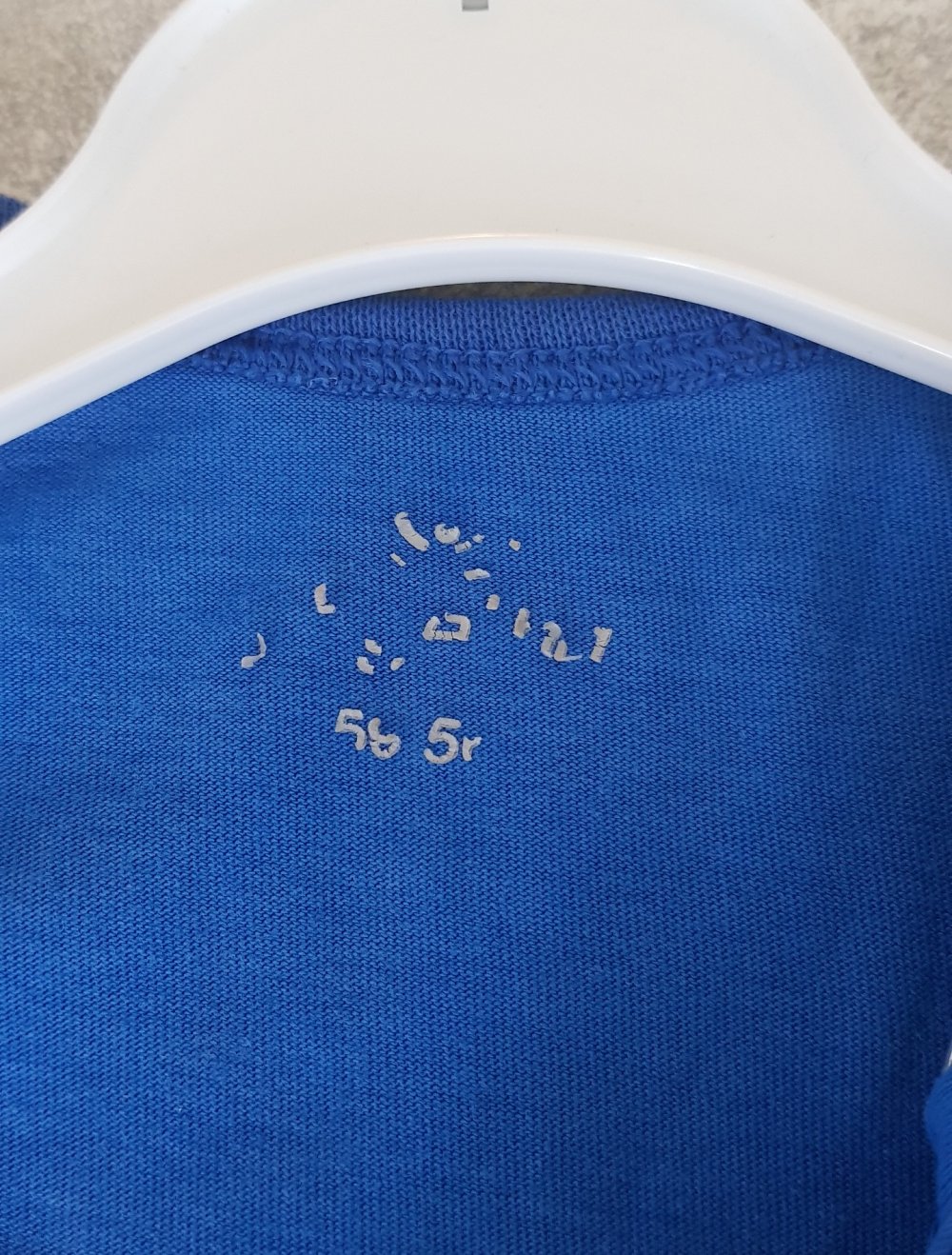 Strampler Gr.50/56 #Affe #blau