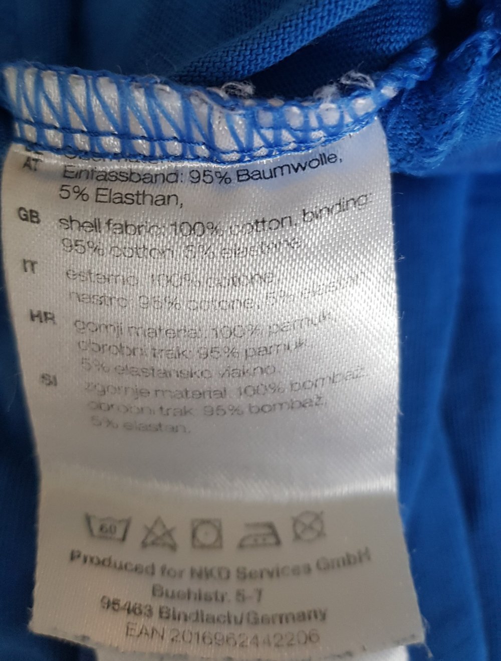 Strampler Gr.50/56 #Affe #blau