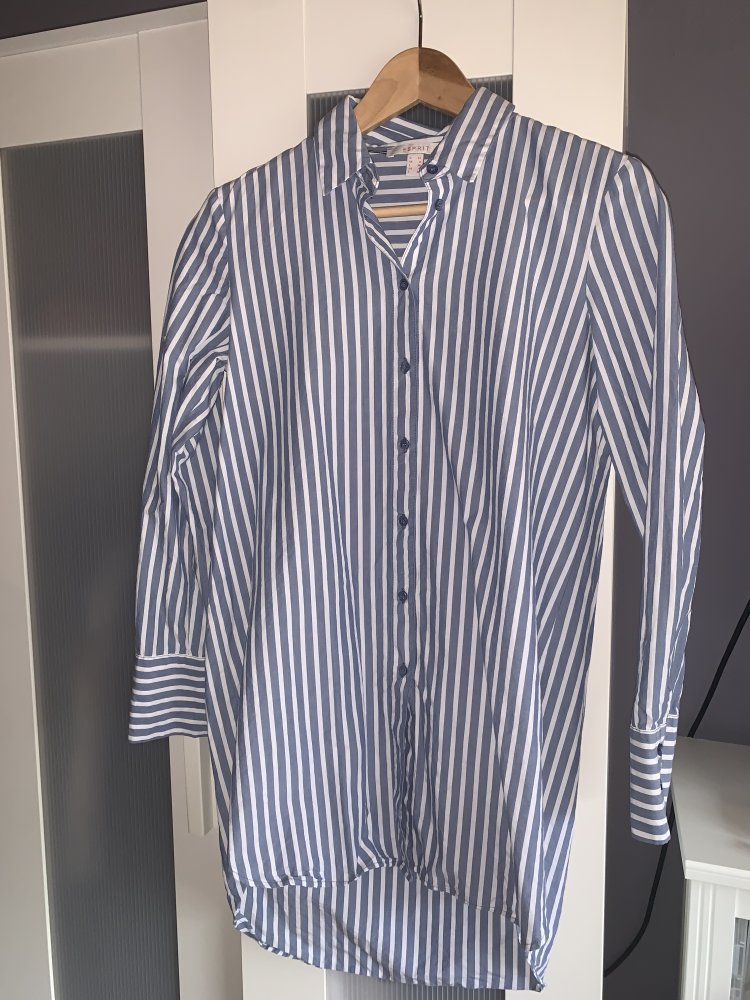 Neuwertig! Esprit (Hemd-)Bluse blau/weiß gestreift 