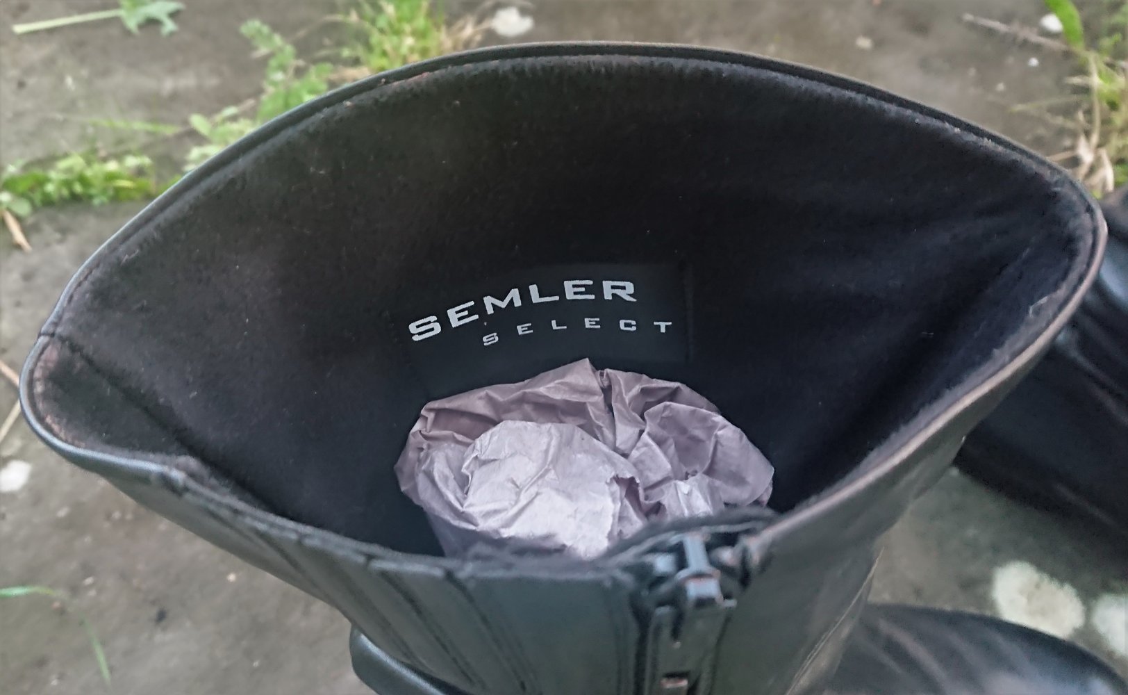 ECHT LEDER Stiefel, SEMLER SELECT, schwarz, Gr. 9,5 / 44 - Sohle herausnehmbar - geeignet für orthopädische Sohlen