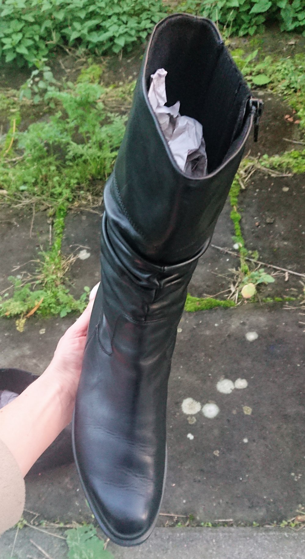 ECHT LEDER Stiefel, SEMLER SELECT, schwarz, Gr. 9,5 / 44 - Sohle herausnehmbar - geeignet für orthopädische Sohlen