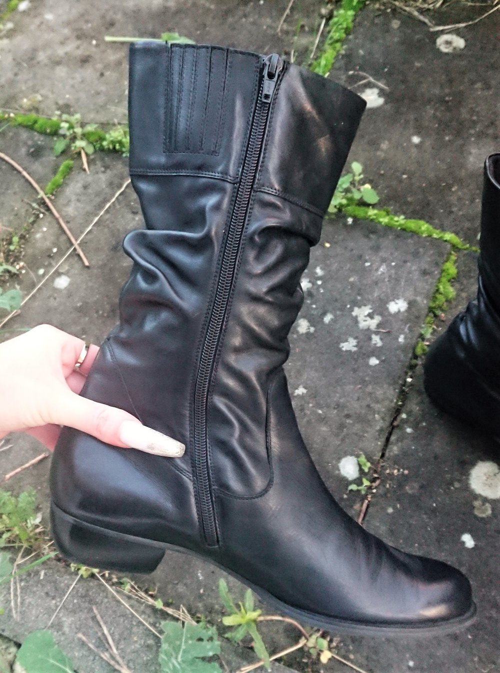 ECHT LEDER Stiefel, SEMLER SELECT, schwarz, Gr. 9,5 / 44 - Sohle herausnehmbar - geeignet für orthopädische Sohlen