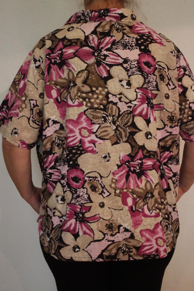 Bluse, Blumenprint, Größe 48