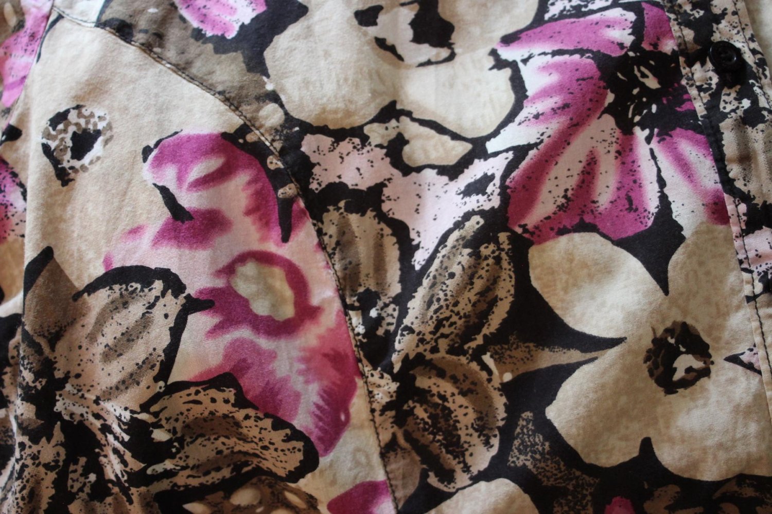 Bluse, Blumenprint, Größe 48