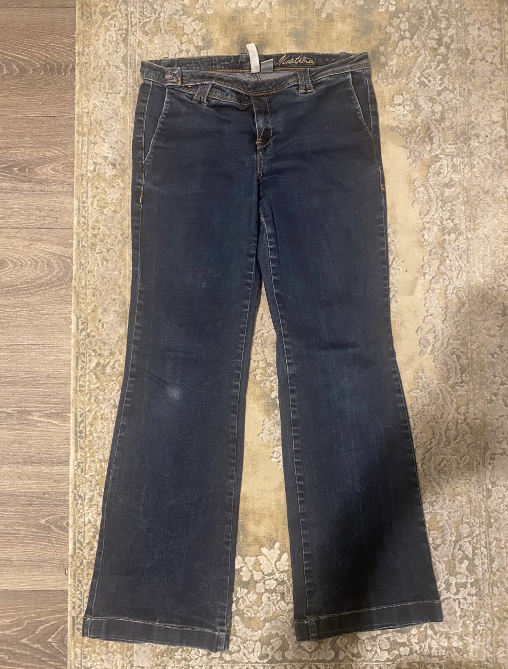 Flare jeans dunkelblau