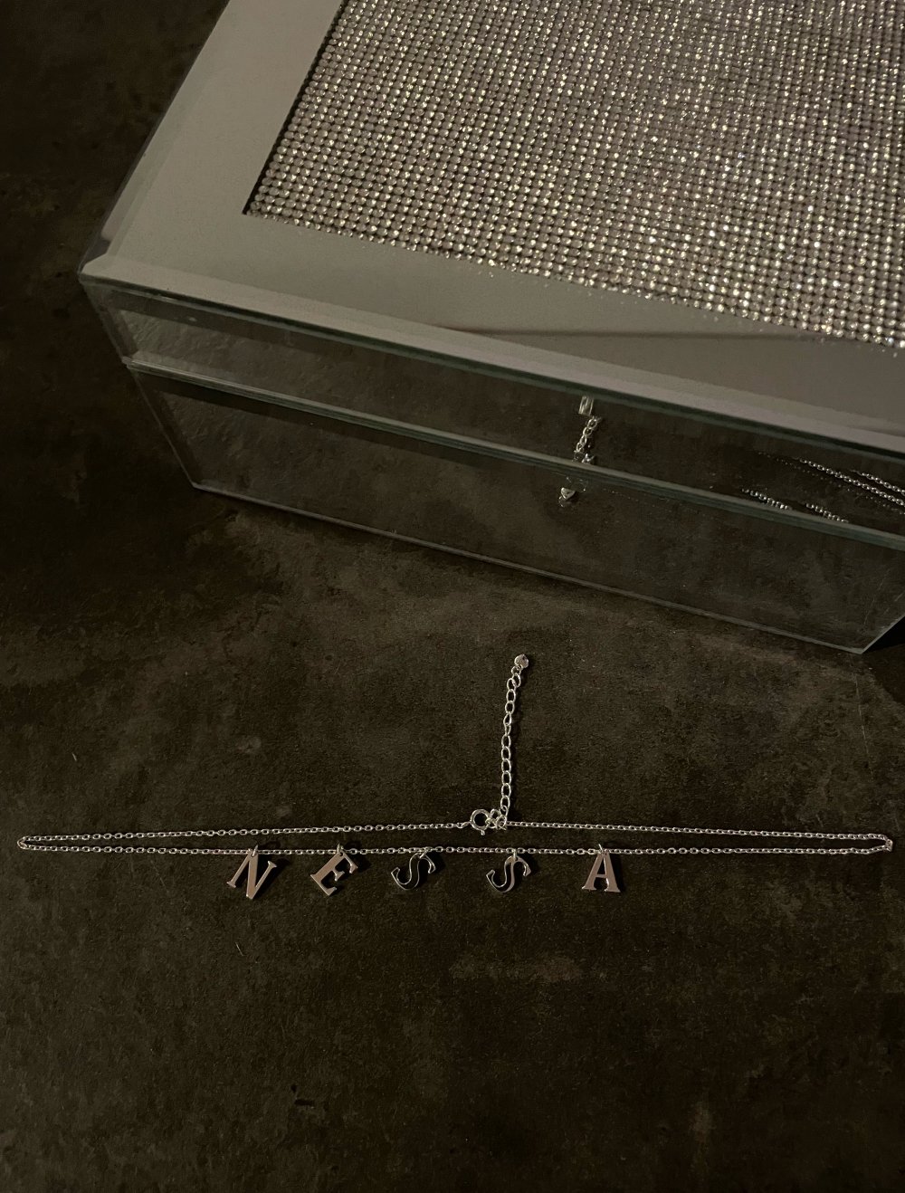 Namenskette Nessa, Vanessa 925 sterling silber