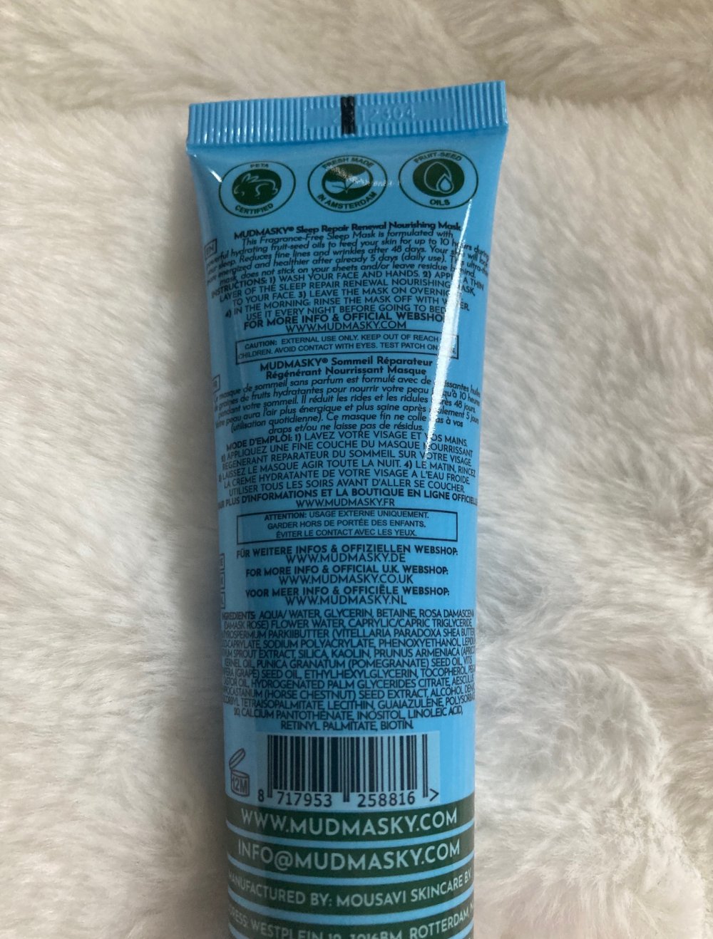 Sleep Repair Maske ~ Mudmasky