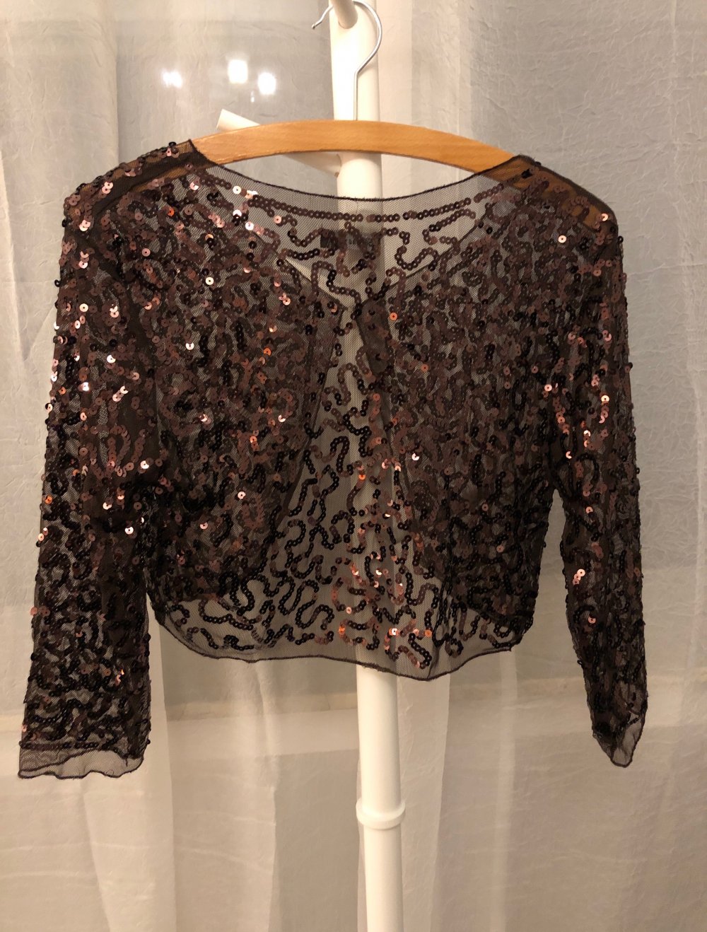 Bolero Jäckchen mit Pailletten festlich, Gr. M