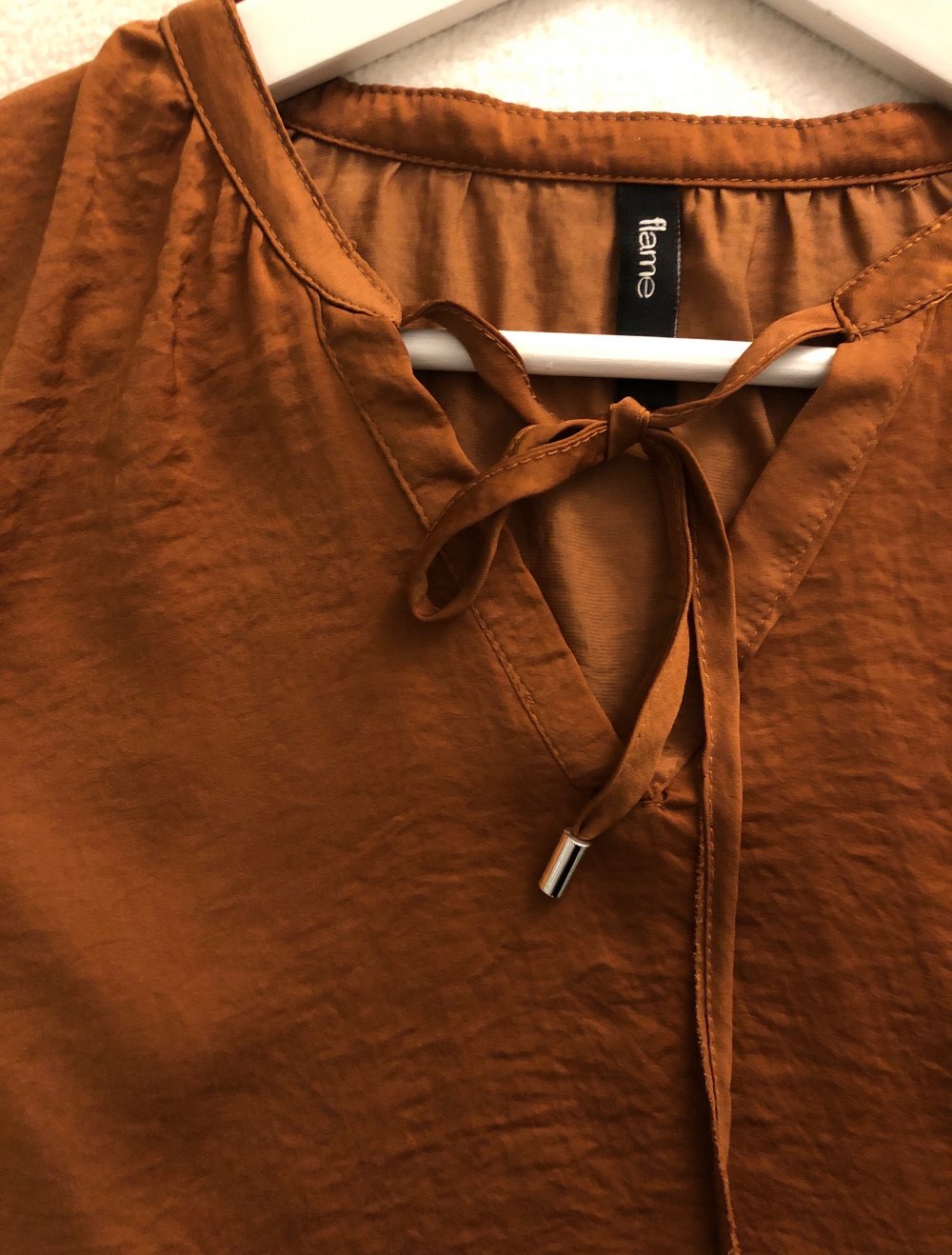 Bluse Gr. M in Farbe Kupfer