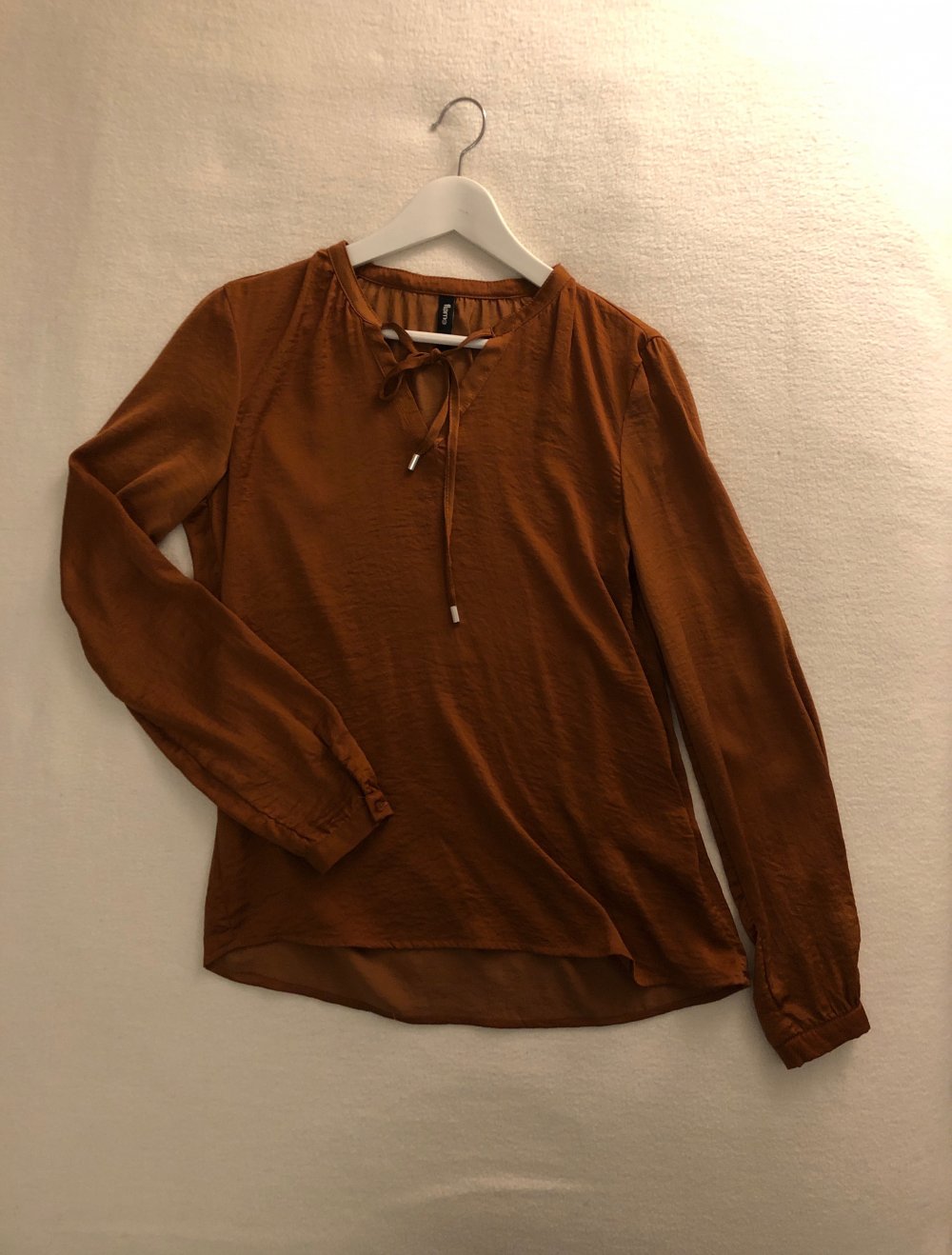 Bluse Gr. M in Farbe Kupfer