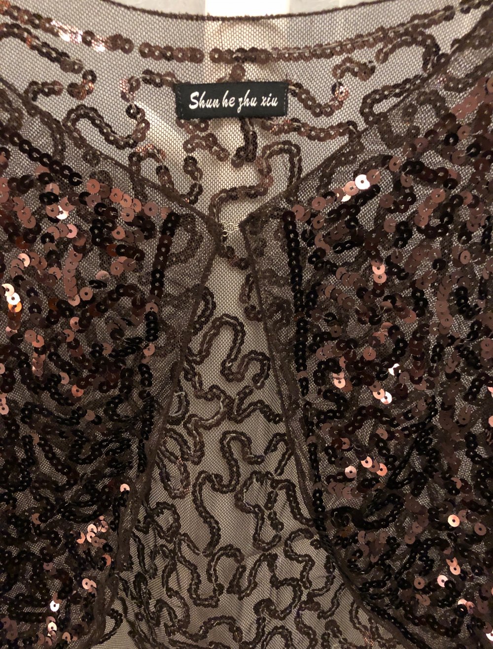 Bolero Jäckchen mit Pailletten festlich, Gr. M