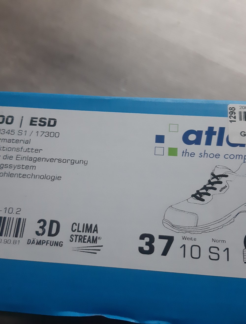 Arbeitsschuhe/Sicherheitsschuhe atlas Gr.37
