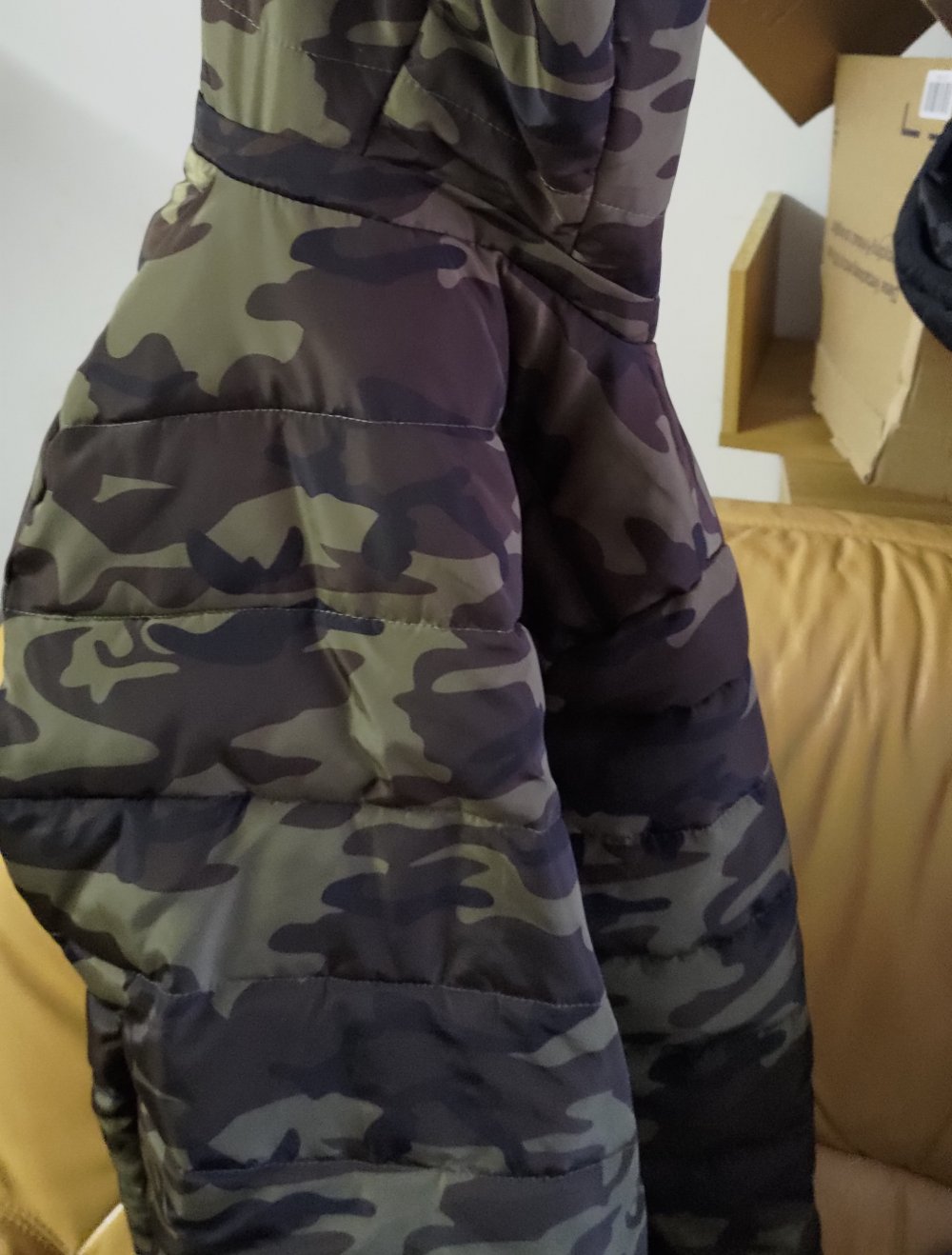 warme lange Winterjacke