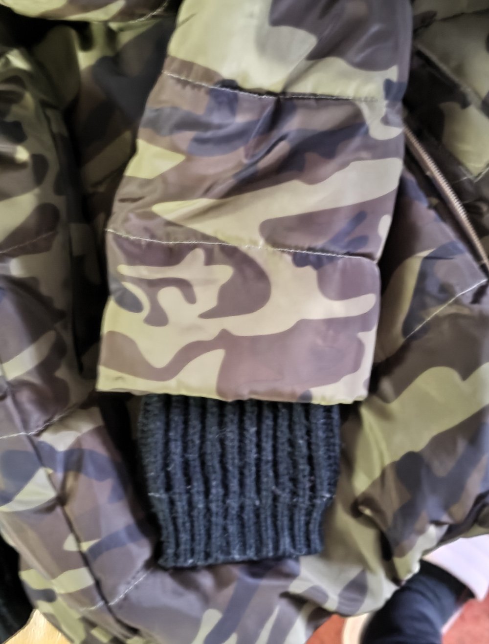 warme lange Winterjacke