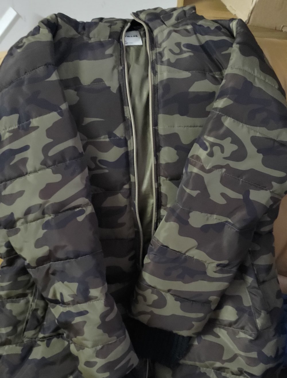 warme lange Winterjacke