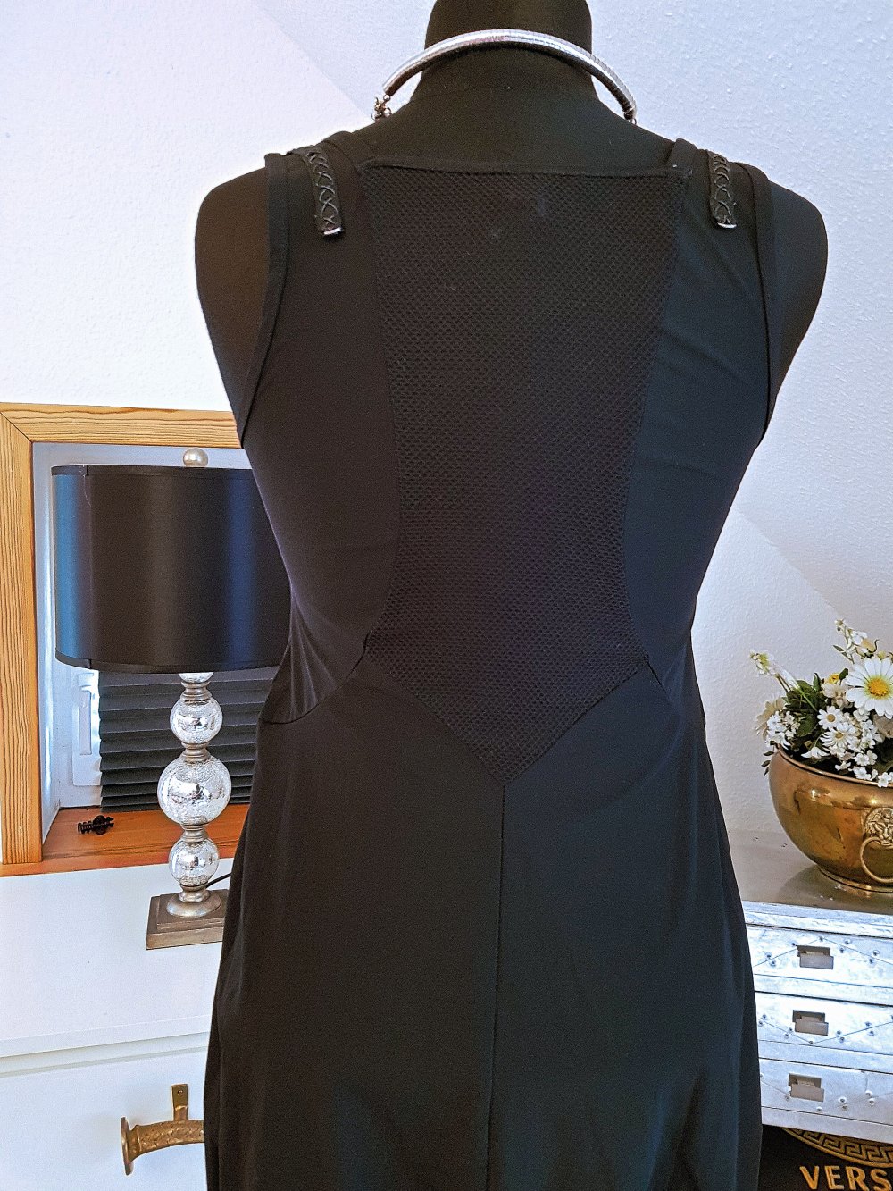 HIGH USE HIGH TECH Damen Kleid schwarz Jerseykleid Ballonkleid Gr.S-M