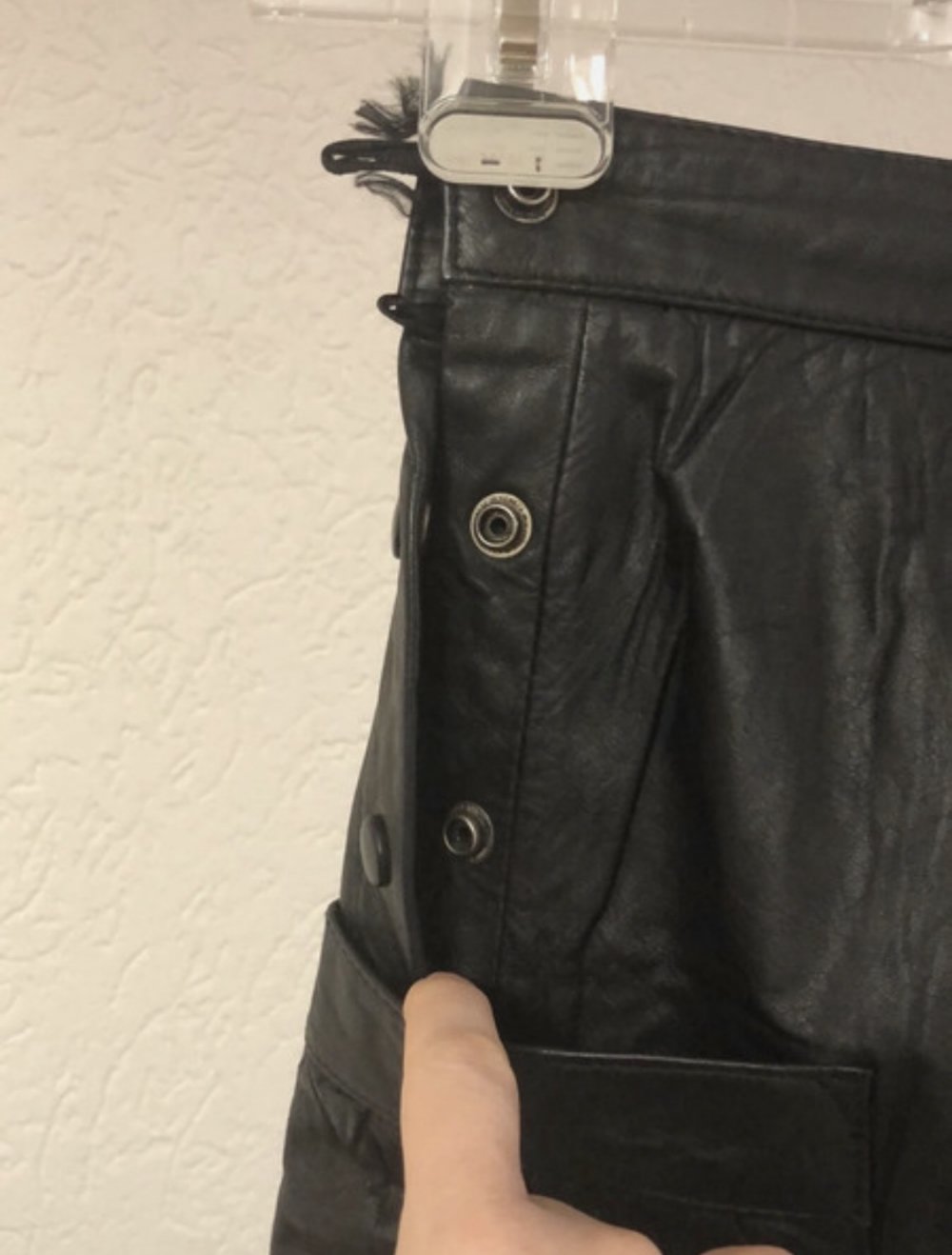 Knielanger Lederrock