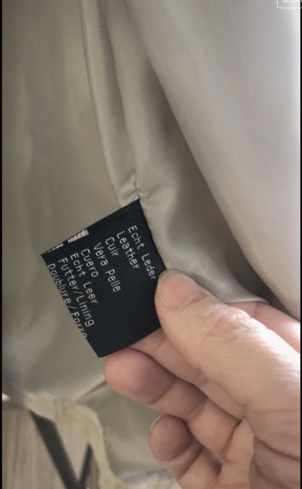 Echter Ledermantel von Vera Pelle