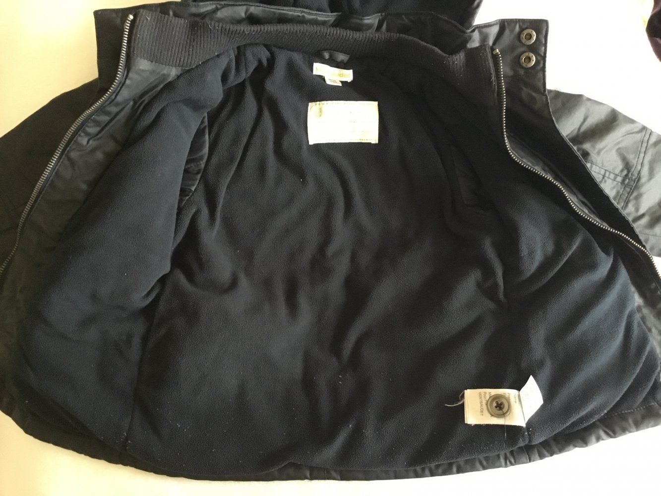 Vertbaudet Jacke mit Kapuze - Größe 86 - innen Fleece Futter