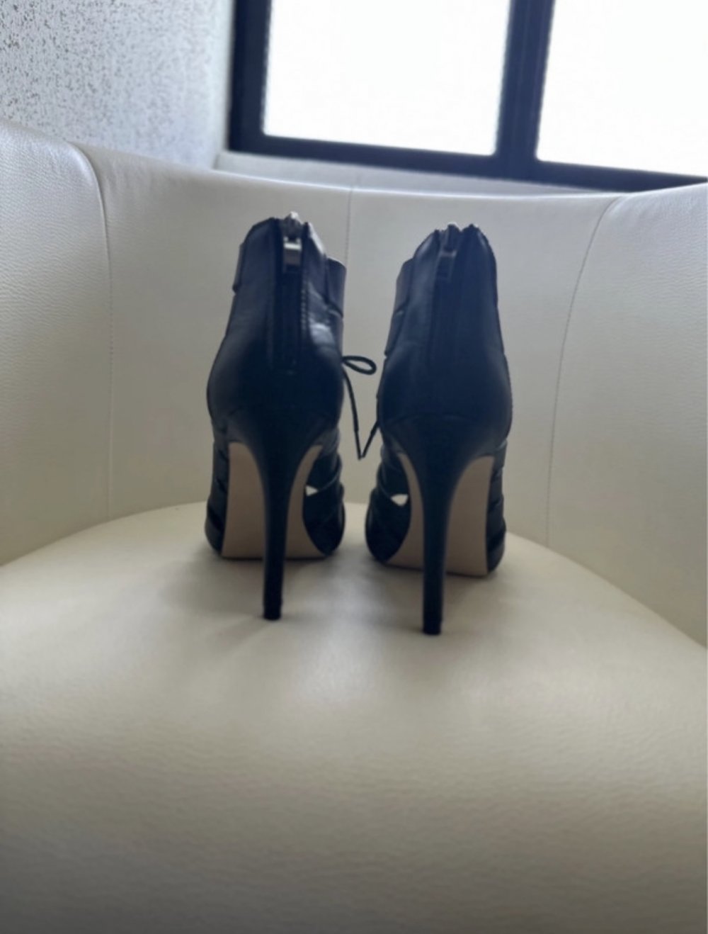 schwarze high Heels zum Schnüren Schnürschuhe 38 Hochzeit Party