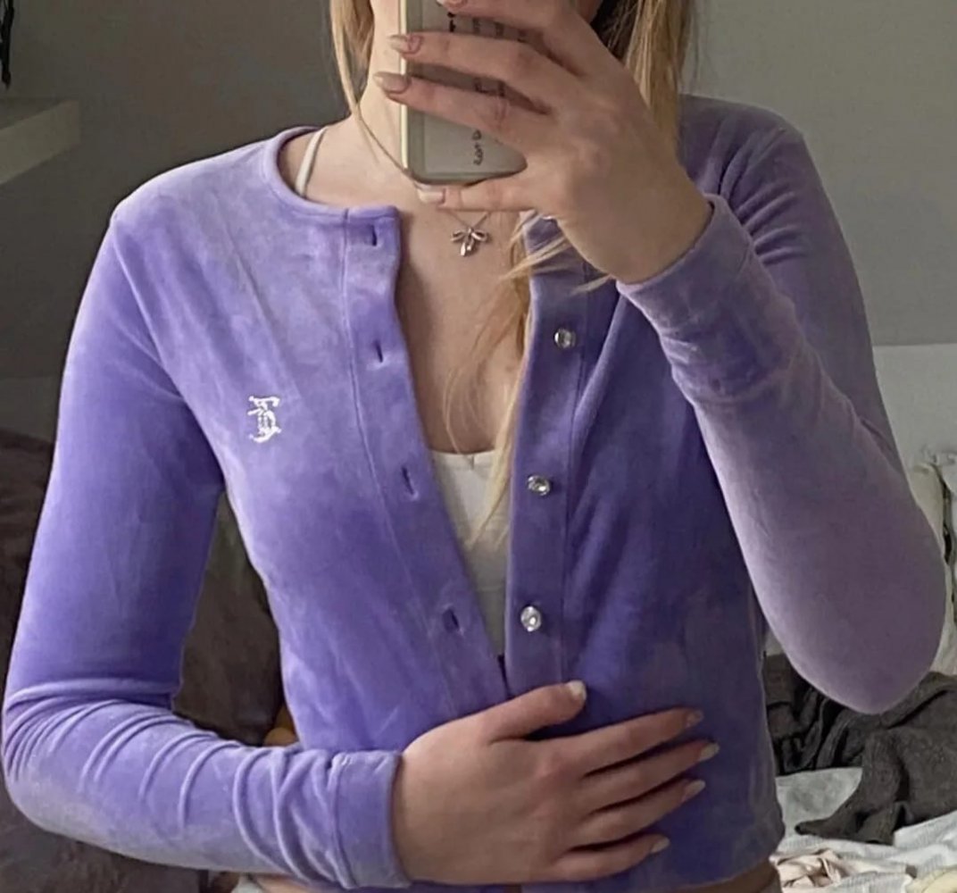 Juicy Couture Nicki Cardigan Flieder Jacke 