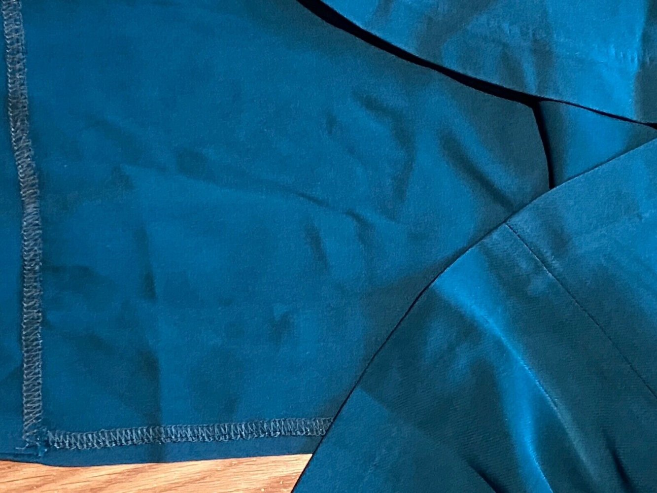 karen millen petite Viscose Crepe long sleeve midi dress dunkelgrün Größe XL