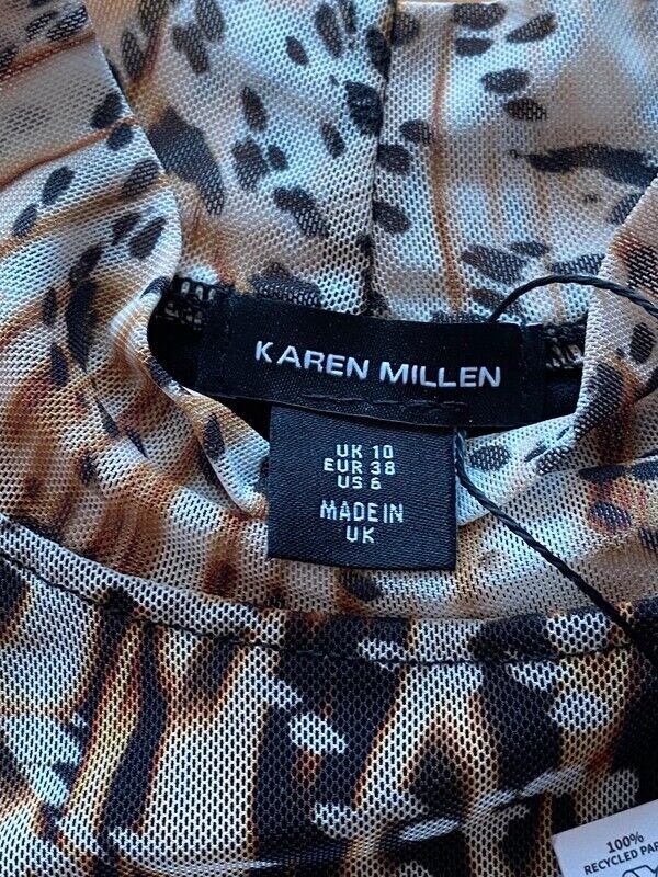 Karen Millen Snake Print Jersey Mini Dress Größe Größe 38