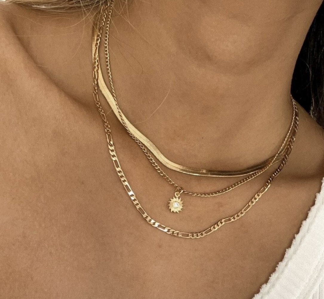 Luamaya Kette Gold wasserfest vergoldet 